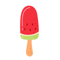 Colorful watermelon popsicle illustration with a playful design suitable for summer treats