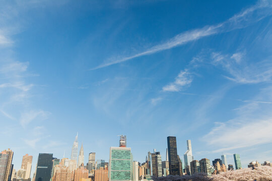 New York City spring skyline