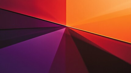 Fototapeta premium A vibrant abstract composition of colors and geometric shapes