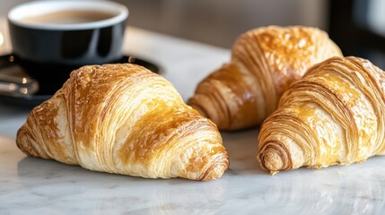 Two Croises Elegantly Arranged on a Table Showcasing Culinary Artistry
