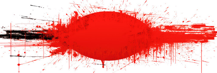 Grunge Scribble Art on transparent background