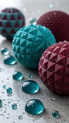 Colorful painted easter eggs, a spring holiday tradition and celebration decoration