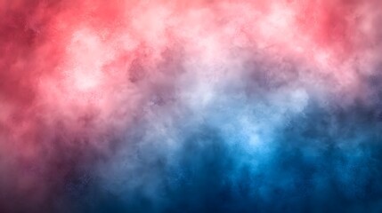 Obraz premium Abstract colored cloudscape blending red pink purple and blue hues