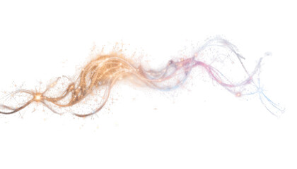 Magical glowing fairy dust swirling in the air, sparkling effects, transparent.
