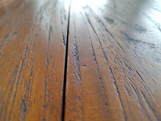 Surface texture of a brown wooden table