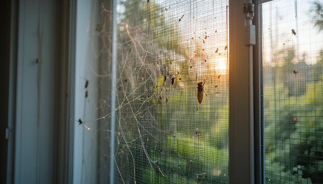 mosquito net wire screen on house window protection against insect
