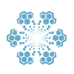 Digital Sci-fi Hexagonal Pattern: With a bold blue color scheme. Ideal for digital art, UI elements, or creating a high-tech visual impact in your projects.