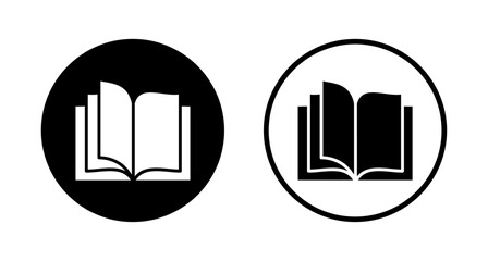 Book icon logo design. open book sign and symbol. ebook icon
