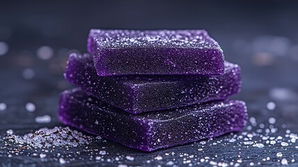 Dark Purple Jellies Gourmet Candy Stack