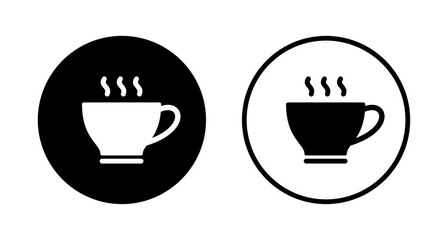 Obraz premium coffee cup icon logo design. cup a coffee sign and symbol