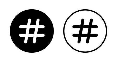 Obraz premium Hashtag icon logo design. hashtag sign and symbol