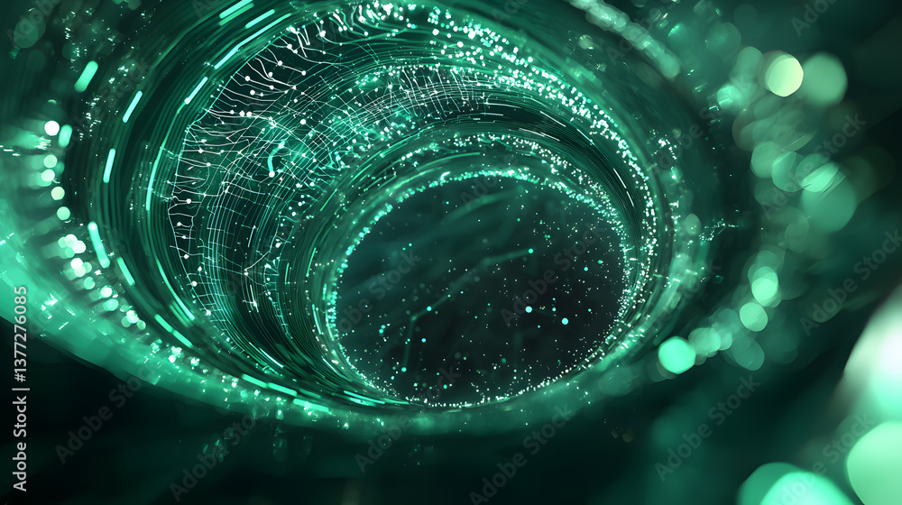 Poster dynamic neural network visualizations abstract background wallpaper digital space futuristic viewpoi