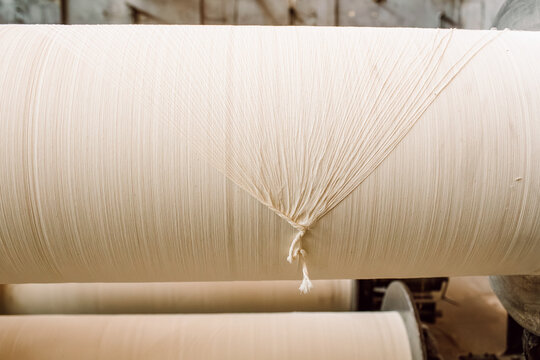 large production bobbin with cotton threads