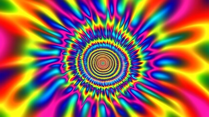 Psychedelic Rainbow Vortex.