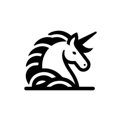 Unicorn icon with transparent background