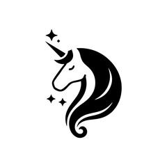 Unicorn icon with transparent background