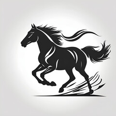 Horse Running Silhouette