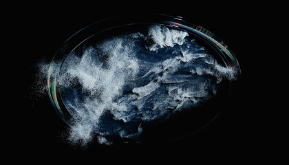 Mesmerizing Abstract Visualization of Dust in a Perfect cercle 