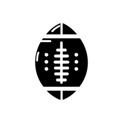 American football icon with transparent background
