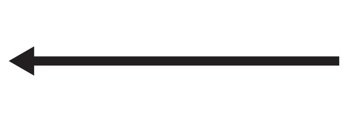 Fototapeta premium Forward Momentum: A long, clean white arrow points decisively to the right, symbolizing progress, direction, and forward movement.