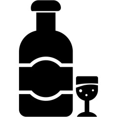 Wine, vineyard, grapes icon