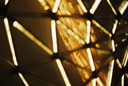 Abstract Reflections of City Lights