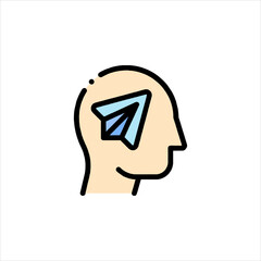 vector illustration of a man holding a sign