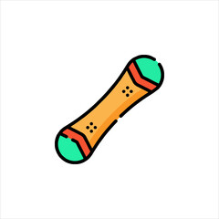 vector illustration of a green pencil