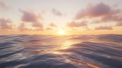 sunset in the clouds