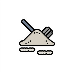 vector illustration of a ship