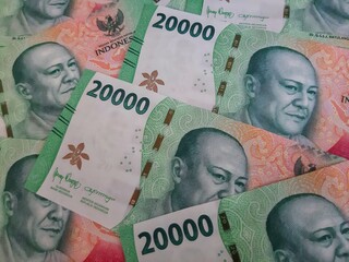 collection of Indonesian rupiah 20000