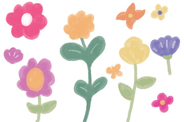 Colorful Watercolor Flowers
