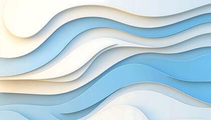 Obraz premium Abstract Blue Wave Background. (5)