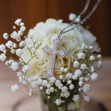 white wedding bouquet