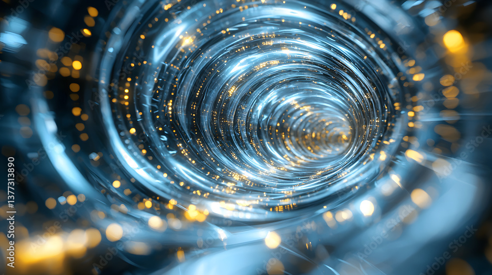 Poster quantum computing and multidimensional data visualizations digital background wallpaper futuristic e
