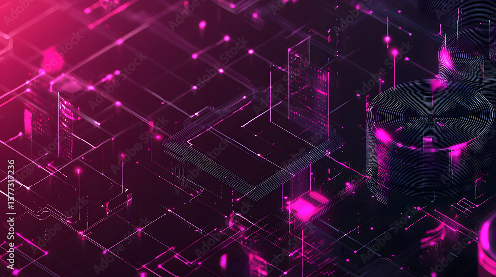 Poster digital systems visualized sustainable tech background wallpaper futuristic environment abstract vie