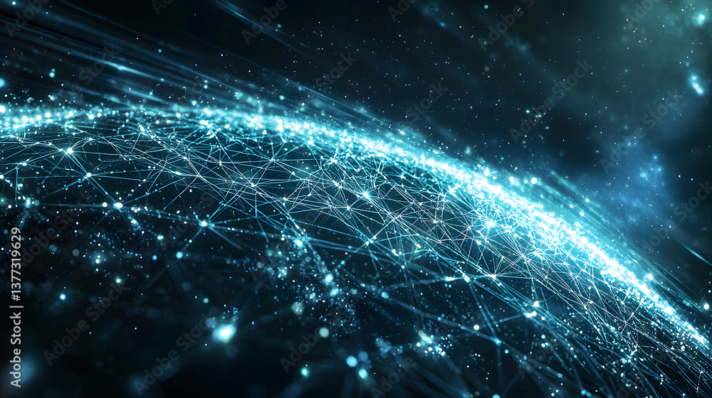Poster dynamic sustainable tech background digital systems wallpaper visualization global environment futur