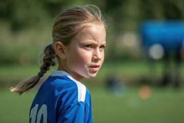 Naklejka premium Soccergirl