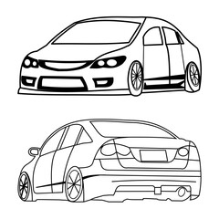 Obraz premium vector illustration of a car