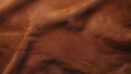 High-Quality Brown Leather Texture with Natural Wrinkles and Soft Folds - Brown leather texture old vintage