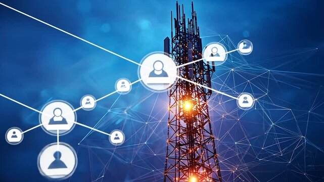 Network infrastructure connecting users