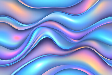 Obraz premium Holographic Background.Vibrant abstract geometric textures digital art colorful background contemporary style close-up view modern aesthetic.