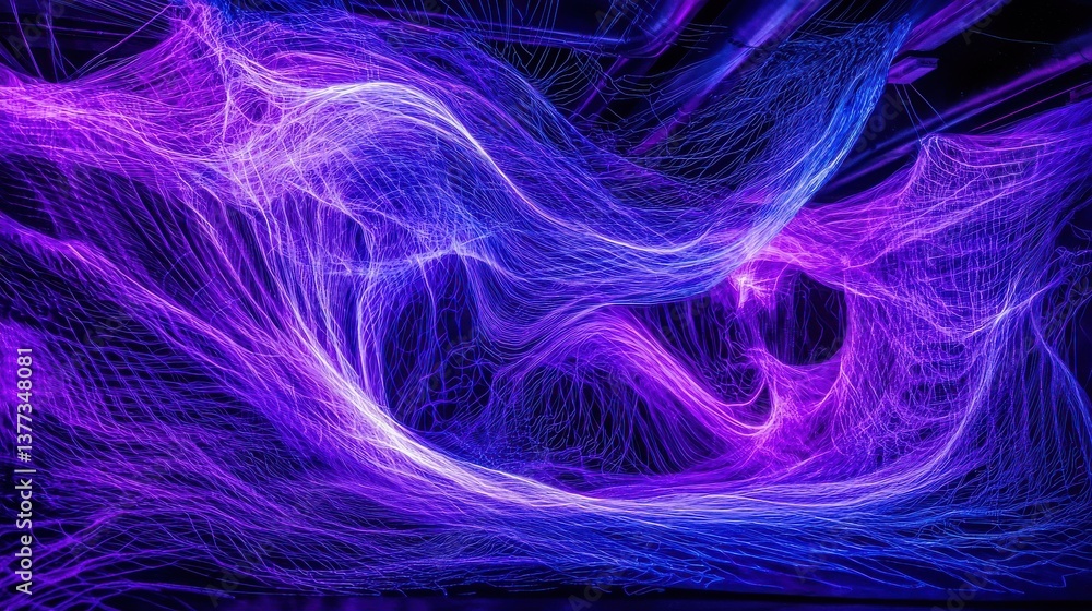 Poster mesmerizing cosmic vortex of luminous energy and motion in digital fractal dreamscape captivating ab