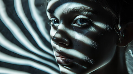 skincare, closeup, calm, complexion, glamour, gorgeous, lady, model, peaceful, profile, girl, leaf, natural light, beautiful, fresh, natural, half face, no makeup, spa, wellness, closed eyes