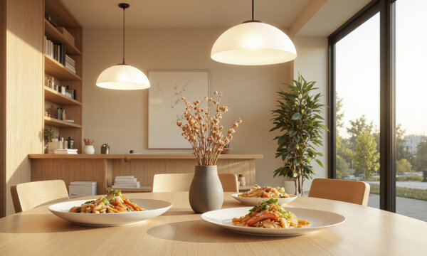 An AI-driven lighting system with automatic dimming and color adjustment based on time of day, user mood, and activity. The system uses sensors