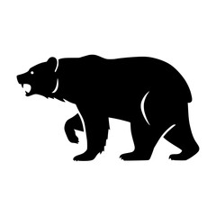 Fototapeta premium Silhouette Bear Graphic Vector Illustration