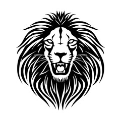 Lion Tribal Head Emblem Vector