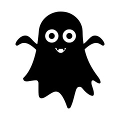 Obraz premium Cute Cartoon Ghost Graphic