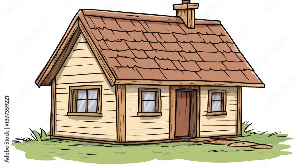 Poster professional planning architecture of house. character engineering. construction development and bui