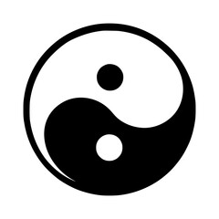 Yin Yang Symbol - Vector Icon